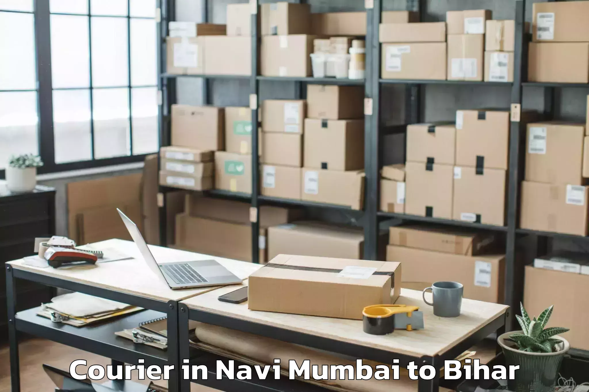 Expert Navi Mumbai to Ghanshampur Courier